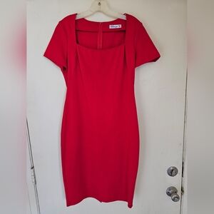 Women's red dress